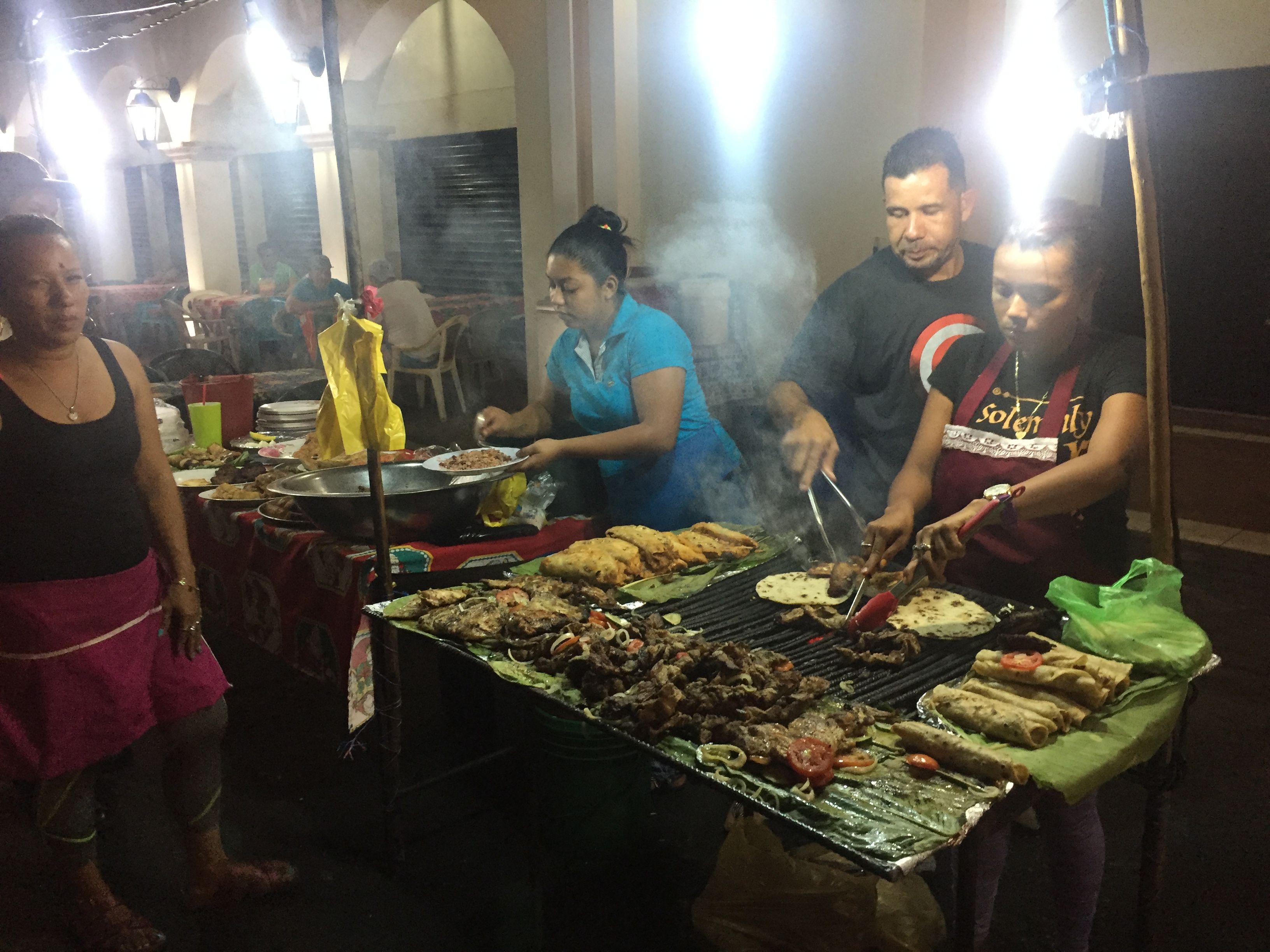 Streetfoodstand in Nicaragua