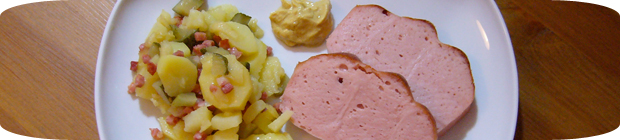 Leberkäse und Kartoffelsalat