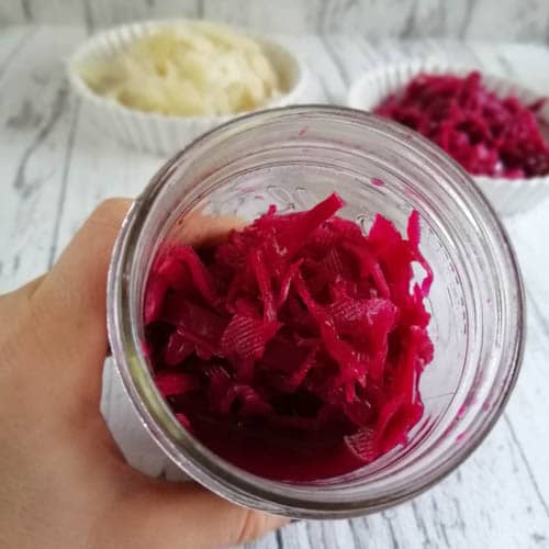 Sauerkraut selbermachen - Rotkohl fermentieren