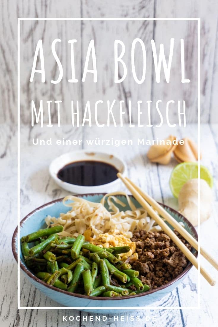 Asia Bowl mit Hackfleisch und Bohnen