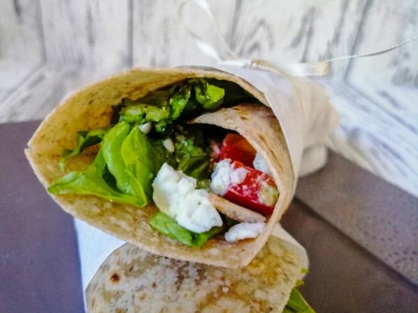 Vegetarische Wraps mit Feta