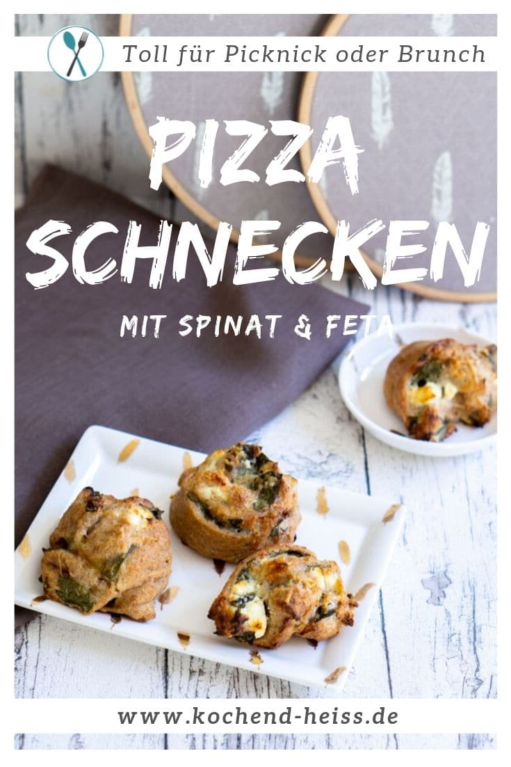 Pizzaschnecken mit Spinat