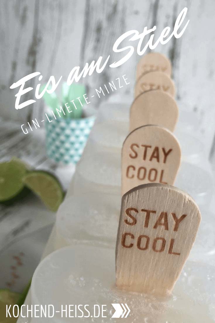 Gin Limette Eis Eis am Stiel