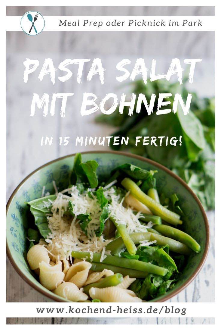 Pasta Salat mit Bohnen