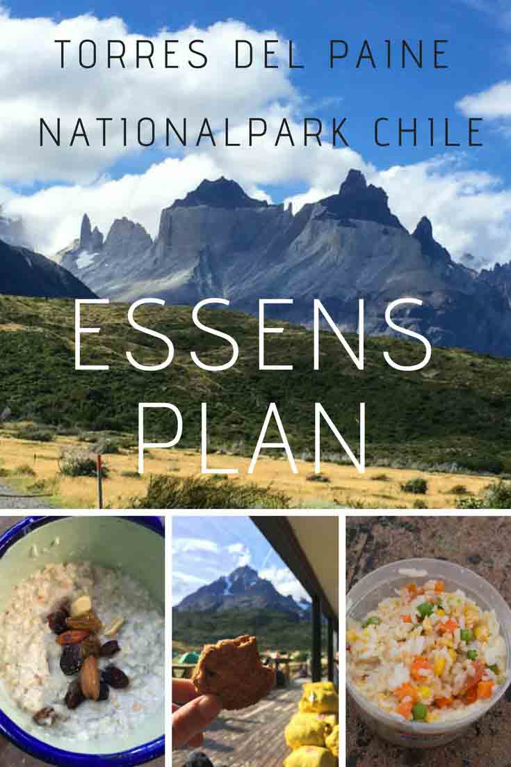 Essen im Torres del Paine Nationalpark