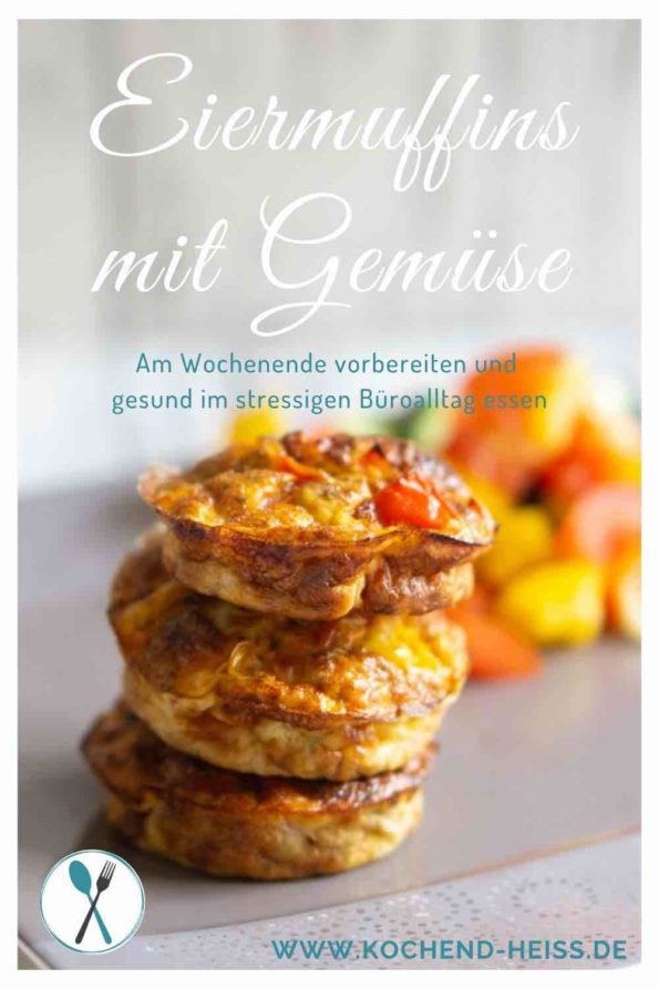 Eiermuffins mit Gemüse und Salat