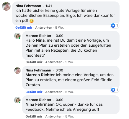 FB Nina - Durch Meal Prep abnehmen