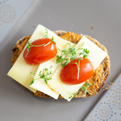 Käsebrot mit Veggie Streich